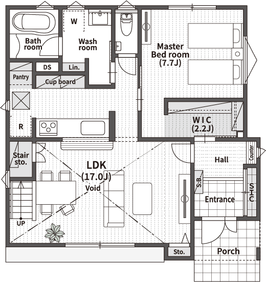 1Fの間取り図