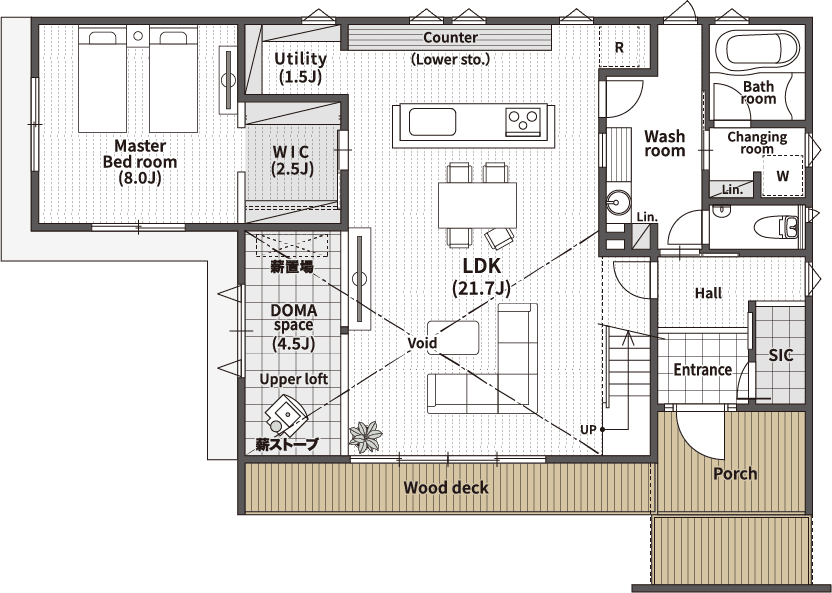 1Fの間取り図
