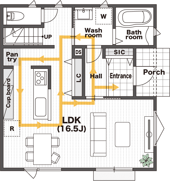 1Fの間取り図